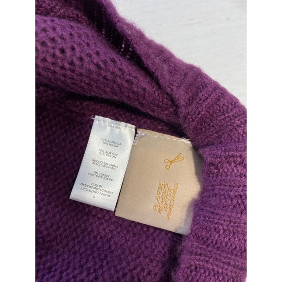 Daisy Fuentes Color Block Mini Sweater Dress Scoop Neck Size Small NWT - Picture 8 of 8